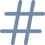 Hashtag SVG Icon